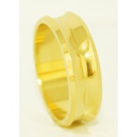 Aliança em Ouro Amarelo 18K  Personalizado Trabalhado.